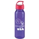 a transparent violet bottle & red lid the outdoorsman - 24 oz tritan(tm) renew bottle with crest lid