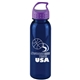 a transparent navy blue bottle & violet lid the outdoorsman - 24 oz tritan(tm) renew bottle with crest lid