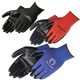 aerial view a group of ultra - thin nitrile palm coated knit gloves, image 2 of 2