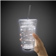 a group of white string light 16oz led cup