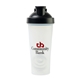 aerial view a clear blender shaker bottle 20 oz, image 1 of 8