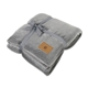 aerial view a circular grey mink ever soft throw blanket, image 1 of 6