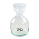 aerial view a clear be home(r) premium recycled ripple carafe - short, image 1 of 3