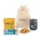aerial view a charcoal but first...coffee gift set, image 1 of 2