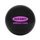 aerial view a black lip balm & white crinkle paper chap balm ornament set 2 pack, image 1 of 2
