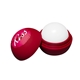 aerial view a burgundy lip balm & white crinkle paper chap balm ornament set 4 pack, image 2 of 2