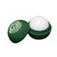 aerial view a dark green lip balm & white crinkle paper chap balm ornament set 4 pack, image 2 of 2