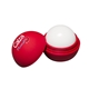 aerial view a red lip balm & white crinkle paper chap balm ornament set 4 pack, image 2 of 2