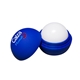 aerial view a royal blue lip balm & white crinkle paper chap balm ornament set 4 pack, image 2 of 2