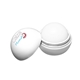 aerial view a white lip balm & white crinkle paper chap balm ornament set 4 pack, image 2 of 2