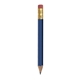aerial view a navy hex golf pencil with eraser in custom colors, image 1 of 2
