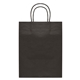 aerial view a black 2479 kraft paper bag - 9.4w x 12.12h, image 1 of 2
