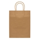 aerial view a brown 2470 kraft paper bag - 9.4w x 12.12h, image 1 of 3