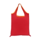 aerial view a red 3546 florida polyester shopping tote bag, image 1 of 3