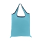 aerial view a light blue 2389 florida polyester shopping tote bag, image 1 of 3
