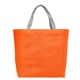 aerial view a orange 2026 julian rpet recycled non - woven shopping tote bag, image 1 of 2