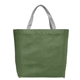 aerial view a forest green 5545 julian rpet recycled non - woven shopping tote bag, image 1 of 2