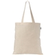 aerial view a natural 5 oz organic cotton tote bag, image 1 of 3