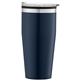 aerial view a navy blue 2767c jasper - 18 oz stainless steel tumbler with plastic interior, image 1 of 2