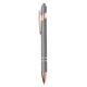 aerial view a silver cool gray 6 ellipse rose gold stylus pen, image 1 of 2