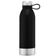 aerial view a black sydney - 25 oz stainless sports bottle, image 1 of 2