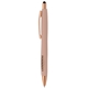 aerial view a rose gold 13-1404 avalon softy rose gold designer pen w / stylus pad print, image 1 of 2