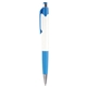 aerial view a light blue 2193 smoothy classic ballpoint pen, image 1 of 2