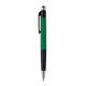aerial view a green smoothy metallic grip pen, image 1 of 2
