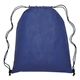 aerial view a royal blue gateway non - woven drawstring backpack, image 1 of 2