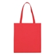 aerial view a red non - woven harbor tote bag, image 1 of 2
