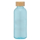 aerial view a aqua 5483 strom - 22 oz rpet water bottle with bamboo lid, image 1 of 3
