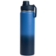 aerial view a navy blue 289 alaska ombre - 25 oz stainless steel double wall water bottle, image 1 of 2