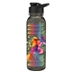 a black lid & smoke bottle the outdoorsman - 24 oz tritan(tm) bottle with drink thru lid and digital imprint