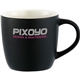 aerial view a black with white lining riviera electric ceramic mug - 11 oz, image 1 of 2