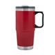 aerial view a red aidan 24 oz steel / pp liner travel mug, image 1 of 5