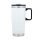 aerial view a white aidan 24 oz steel / pp liner travel mug, image 1 of 5