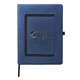 aerial view a navy leeman roma journal with horizontal phone pocket 7.5 x 9.875, image 1 of 5