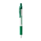 a green trim / white pentel energel - x white barrel gel ink pen (medium)