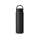 aerial view a black core365 24oz vacuum insulated stainless steel bottle, image 1 of 6