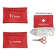 a red 13pc first aid kit