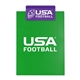 a green board & violet clip letter clipboard with jumbo clip