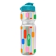 a clear bottle & cyan lid champion - 28 oz transparent bottle with flip lid and digital imprint