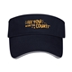 aerial view a navy/gray the visor cotton sun hat, image 1 of 2