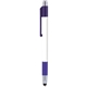 aerial view a purple 2355 trim & silver barrel colorama bright stylus pen, image 1 of 2