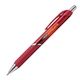 aerial view a translucent red 7420 galactic gel retractable pen - colorjet, image 1 of 2