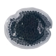 a black gel beads hot / cold pack small oval