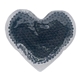 a black heart gel beads hot / cold pack