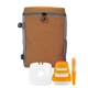 aerial view a orange speck cooler chilled lunch set, image 1 of 2