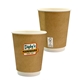 aerial view a custom 12 oz full color dusky paper cup, image 1 of 2