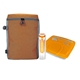 aerial view a orange speck cooler infuser lunch to go, image 1 of 2